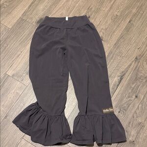 Matilda Jane Dark Gray Ruffle Pants